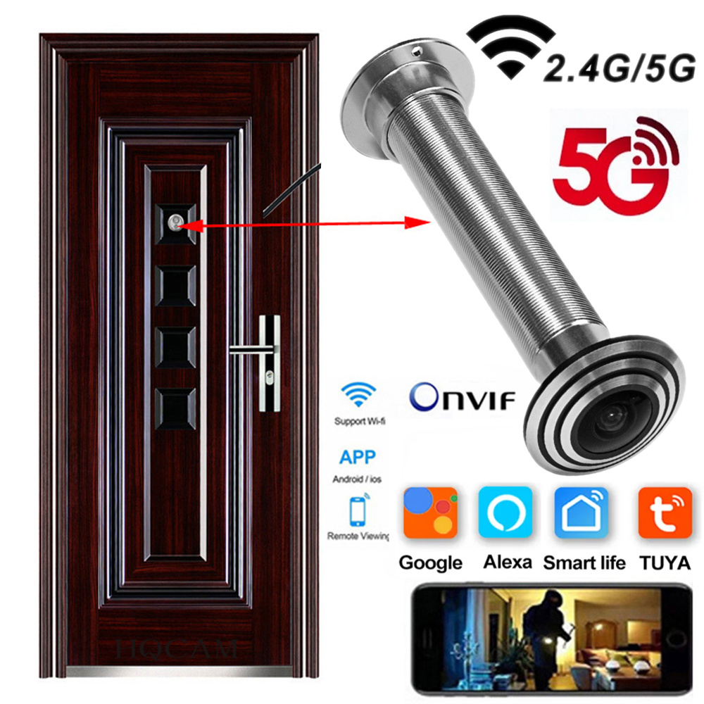 Home Security Front Door Camera - 16Mm Deur Wifi Oogcamera 5G 2.4G
