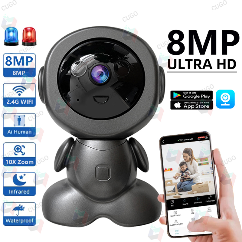 8MP Wifi Surveillance Robotcam - Home Security Robots recensie en prijs